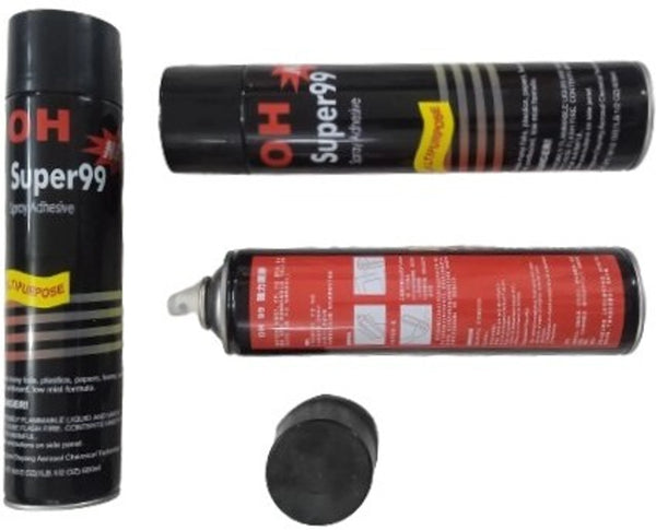 Wefab adhesive spray for bonding fabric or paper used in embroidery patch -does not stick to needle temporary adhesive spray for fabric