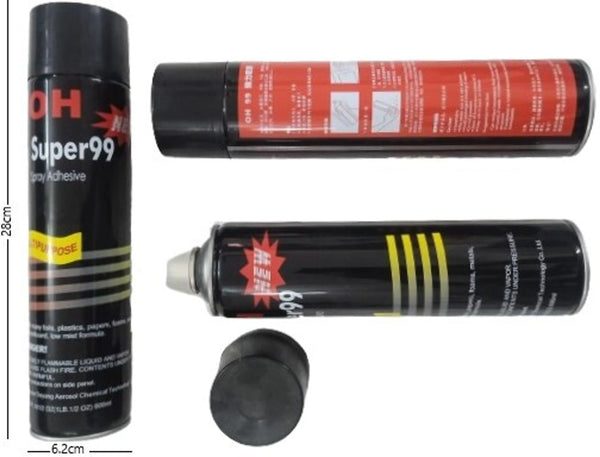 Wefab adhesive spray for bonding fabric or paper used in embroidery patch -does not stick to needle temporary adhesive spray for fabric