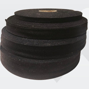 Wefab Cotton Niwar Black Roll Canvas Webbing Twill Tape Herringbone Belt Straps