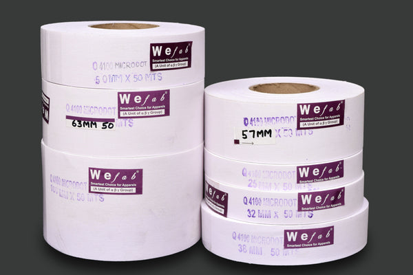 Wefab Iron On Interfacing Fusible Interlining 50 Yards Long Roll Form 100% Cotton Fabric for Crafts & Sewing Purpose - Wefab Textile Products