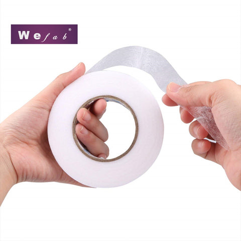 Wefab Iron on Interfacing Double Sided Fusible Fabric Roll Interlining 20mm Wide 100 yards Long Sewing Accessory Hem Tape - Wefab Textile Products
