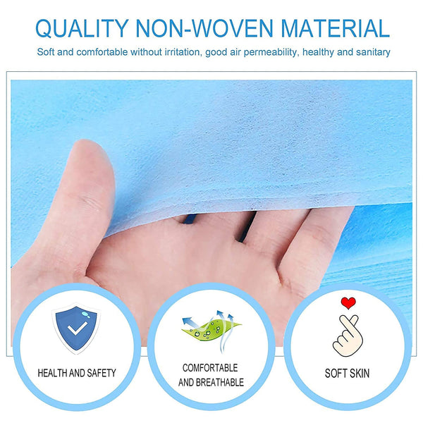 Wefab Disposable Non-Woven Waterproof and Oil proof Bed Sheets Table Cloth 60 inch x 39 inch 50 GSM Fabric used in Clinics, Healthcare Units, Hospitals , beauty salon, foot care store, massage, sauna, hotels, inn, bath and other occasions. - Wefab Textile Products