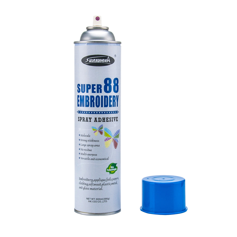 Wefab Temporary adhesive spray for bonding fabric or paper used in embroidery patch -does not stick to needle temporary adhesive spray for fabric - Wefab Textile Products