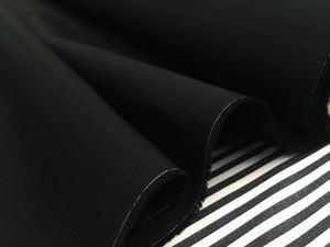 Wefab Black Muslin Cloth Cotton Mix 60 Inch Width 60 GSM Fabric per Yard