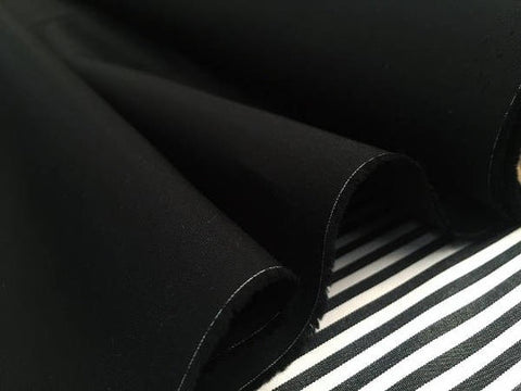 Wefab Black Muslin Cloth Cotton Mix 60 Inch Width 60 GSM Fabric per Yard