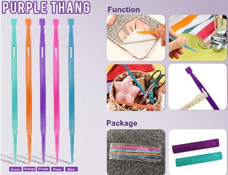 Wefab That Purple Thang Sewing Tools 5Pcs for Sewing Craft Projects Use Thread Rubber Band - Wefab Textile Products