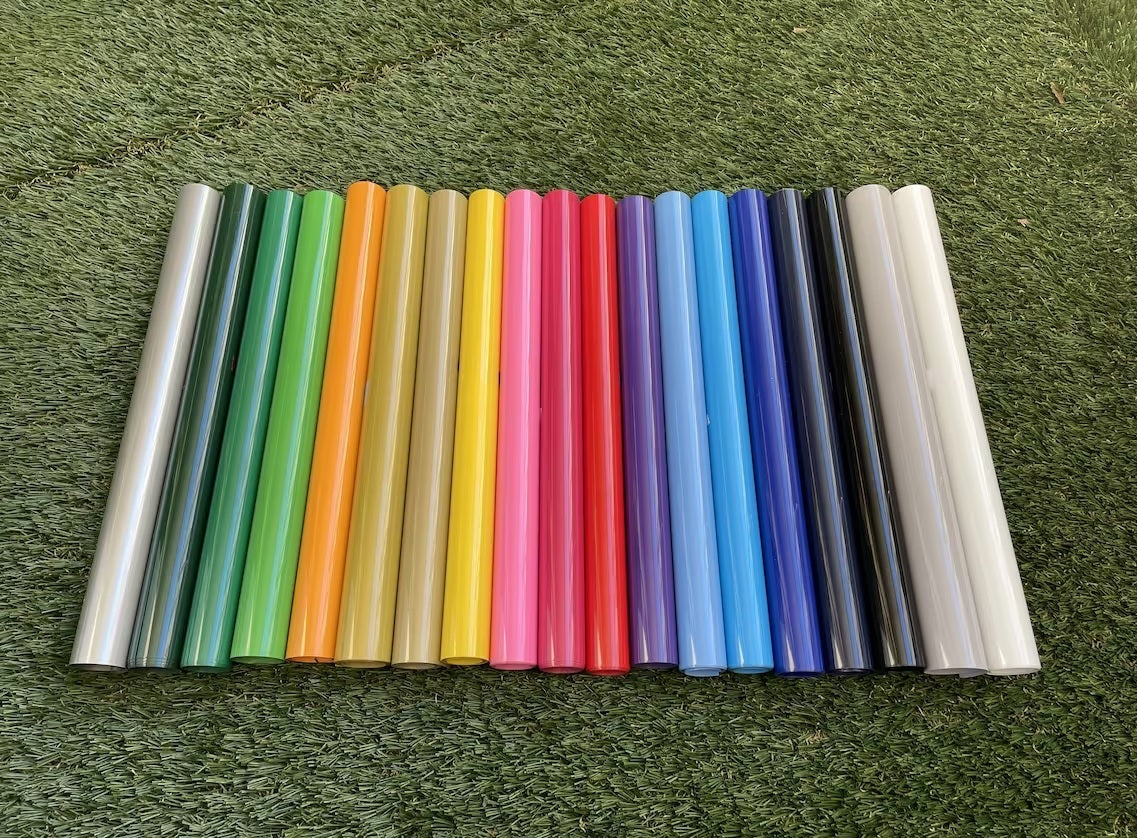 Wefab Iron on Heat Transfer Vinyl Sheet Solid Colors